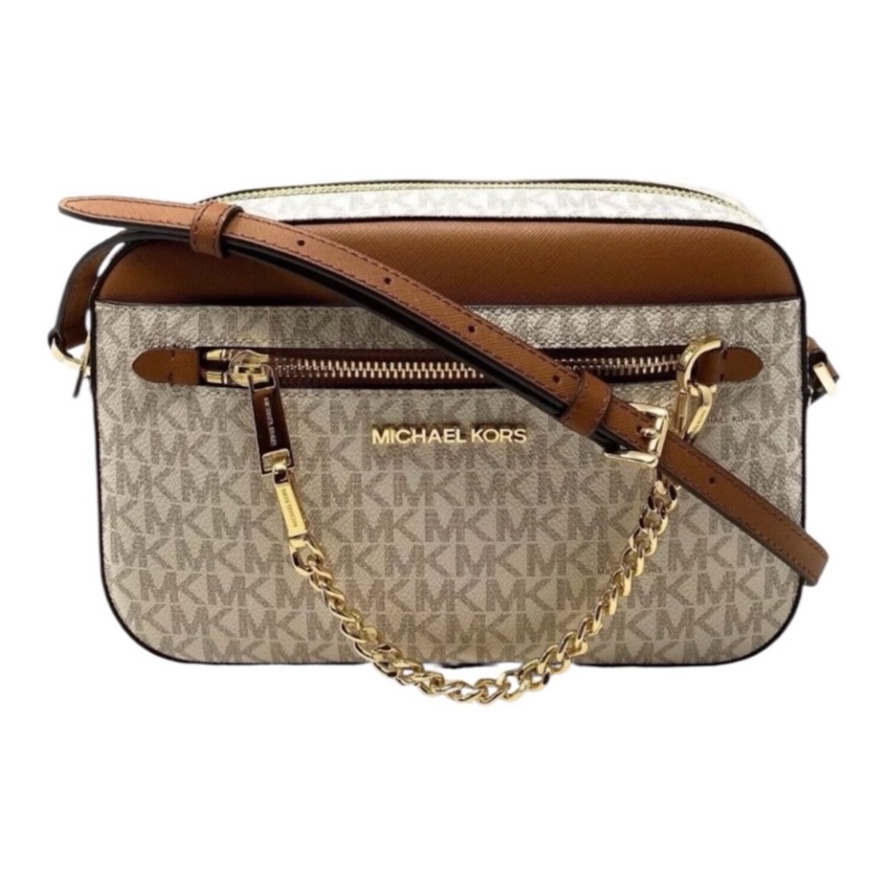 Michael Kors NWT Beige and Brown Crossbody Bag